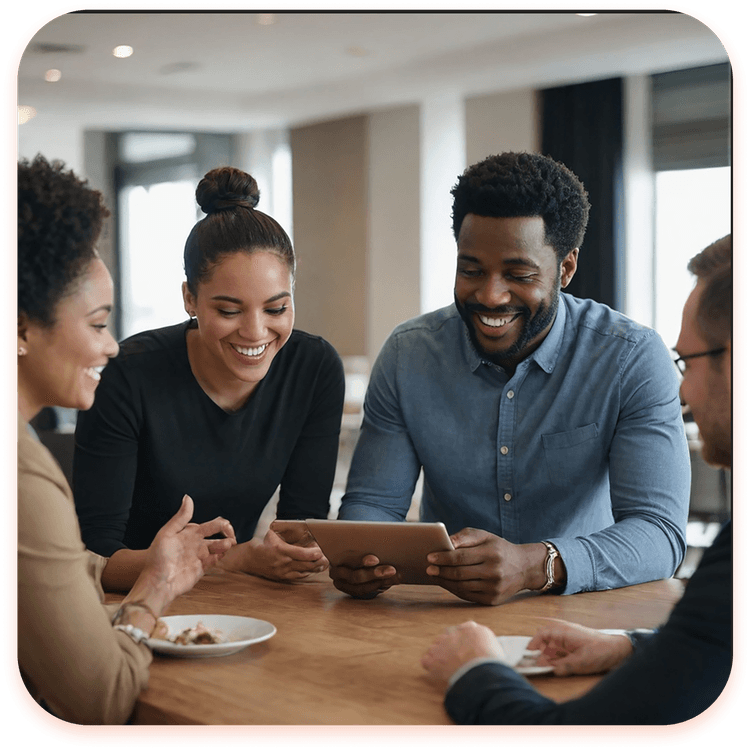 Students collaborating